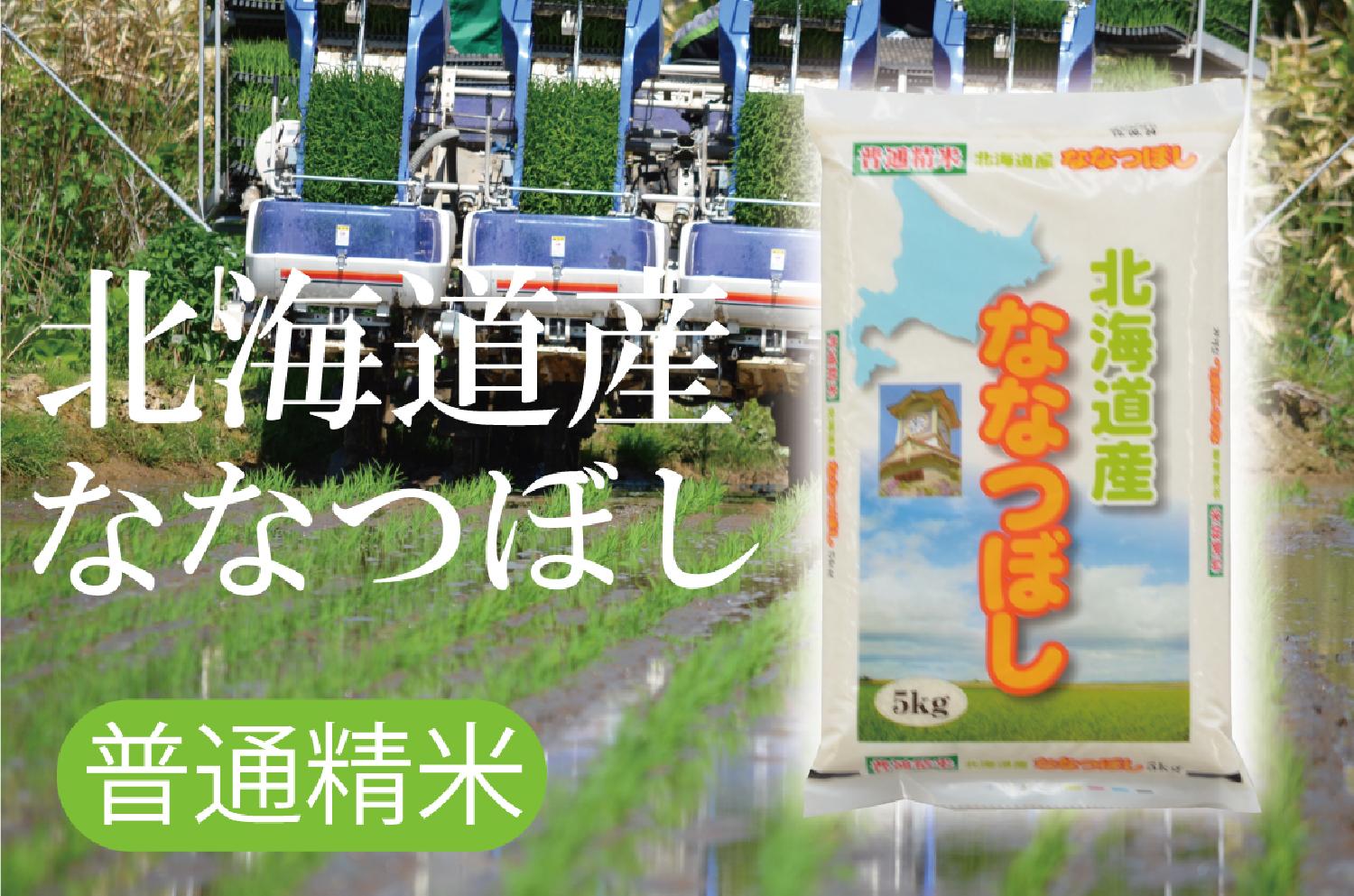 種類で選ぶ 北海道産ななつぼし北海道産ななつぼし 5kg 【令和4年産】 [送料無料](・沖縄・離島は別途必要)普通精米どこよりも美味しく！どこよりも安く！ゆめぴりか  | コシヒカリ お米の通販なら よこしょく