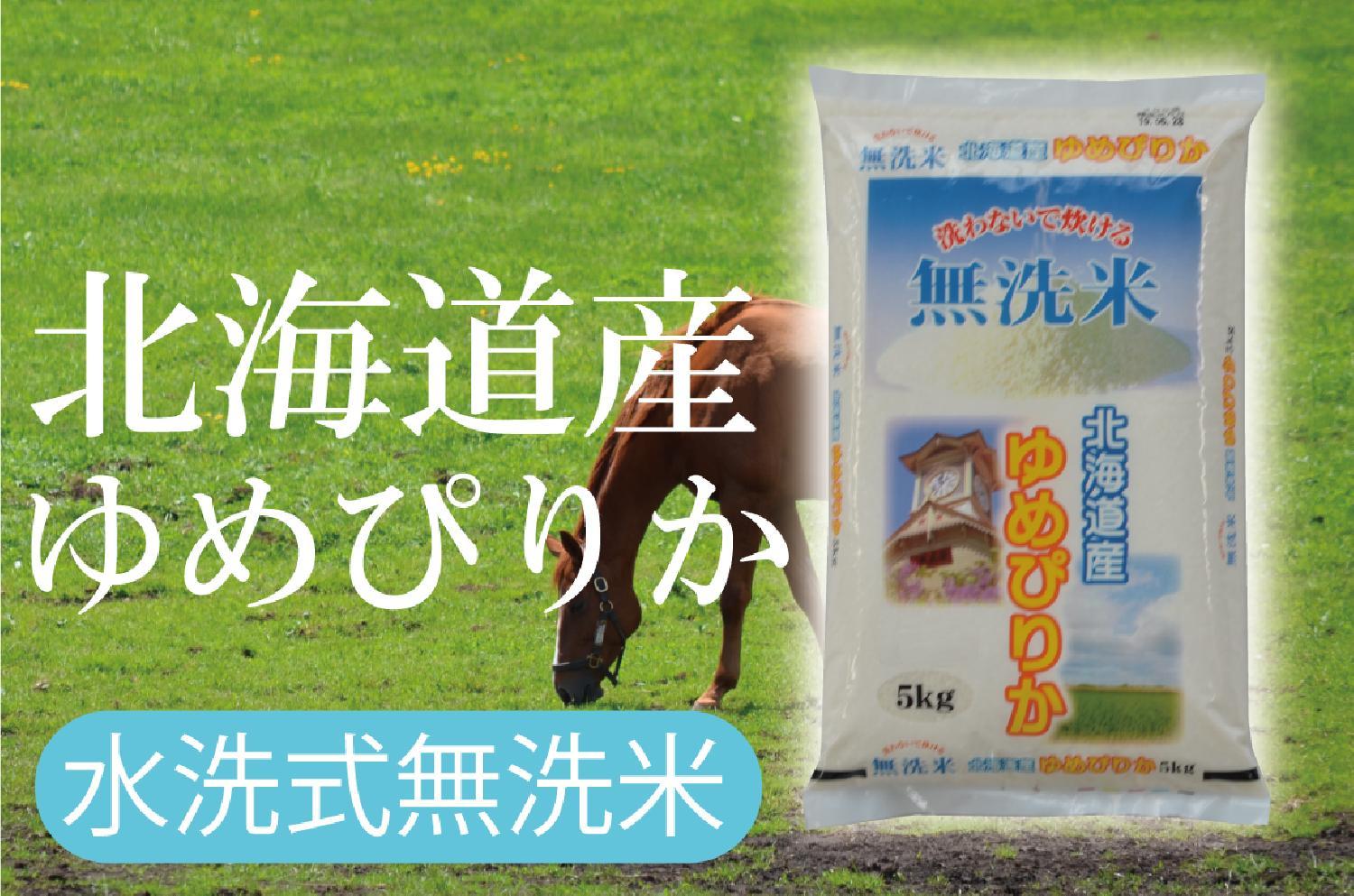 ★無洗米★北海道産ゆめぴりか 20kg ※5kg×4袋【令和5年産】 [送料無料](・沖縄・離島は別途必要)